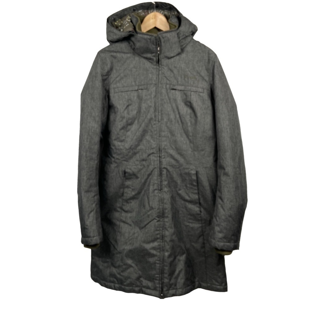 NEW! Firefly Long Grey Gray Winter Coat Sweater Collar & Cuffs Fleece Lined LG